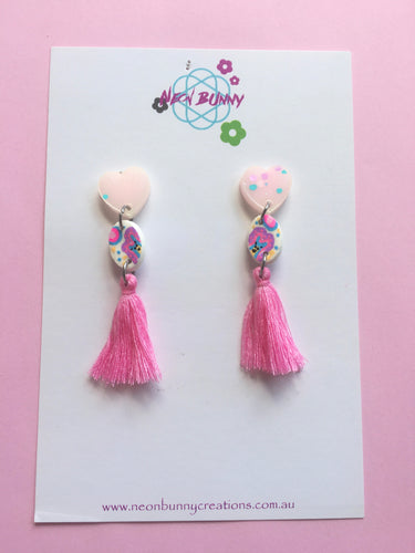 Bunny land Mini Studs With Tassels